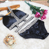 High Quality Pure Silk Bikini Style Padded Bra & Panty Set