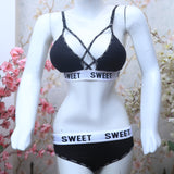 Crisscross Padded Bra & Panty