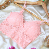 Lace Padded Strapless Bralette