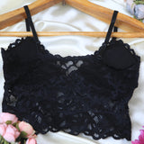 Lace Padded Strapless Bralette