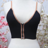 Woman's Front Zipper Padded Bra