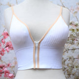 Woman's Front Zipper Padded Bra