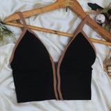 Woman's Front Zipper Padded Bra