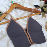 Woman's Front Zipper Padded Bra