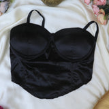 Teen Girl Shirred Bra with Strappy Detail