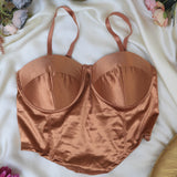 Teen Girl Shirred Bra with Strappy Detail