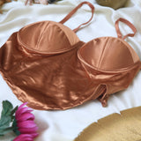 Teen Girl Shirred Bra with Strappy Detail