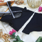 Trendyol Lace Detail Lingerie Set In Black