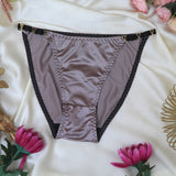 Ice Silk Satin Lingerie Seamless Panty