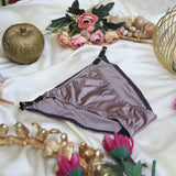 Ice Silk Satin Lingerie Seamless Panty