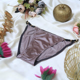 Ice Silk Satin Lingerie Seamless Panty