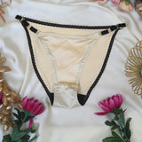 Ice Silk Satin Lingerie Seamless Panty