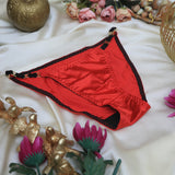 Ice Silk Satin Lingerie Seamless Panty