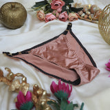 Ice Silk Satin Lingerie Seamless Panty